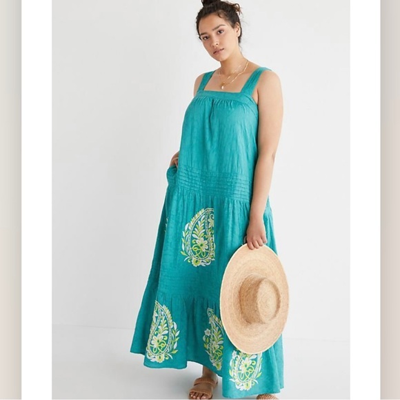 Anthropologie Felicity Embroidered Maxi Dress - Picture 2 of 14